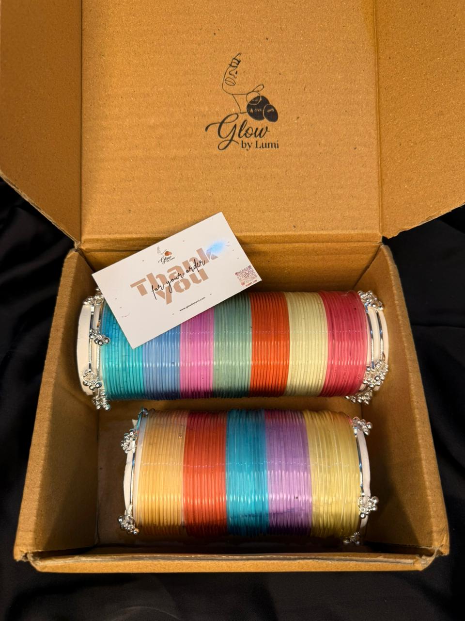 Indian plastic jelly bangles deal box 1
