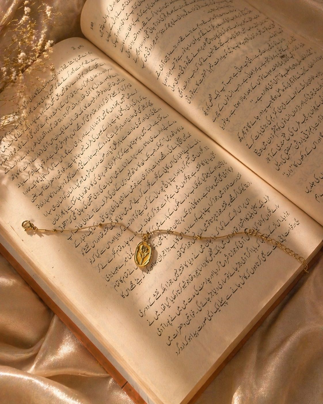 Golden Bloom Charm Bracelet
