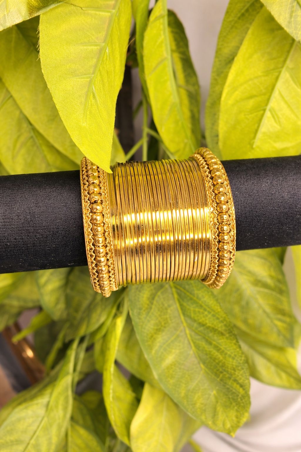 Golden Classic Stack Bangles Set