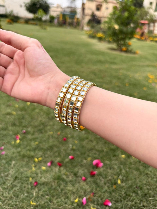 Luxe Mirror Glow Bangles Set