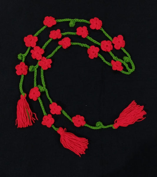 Red Blossom Crochet Paranda