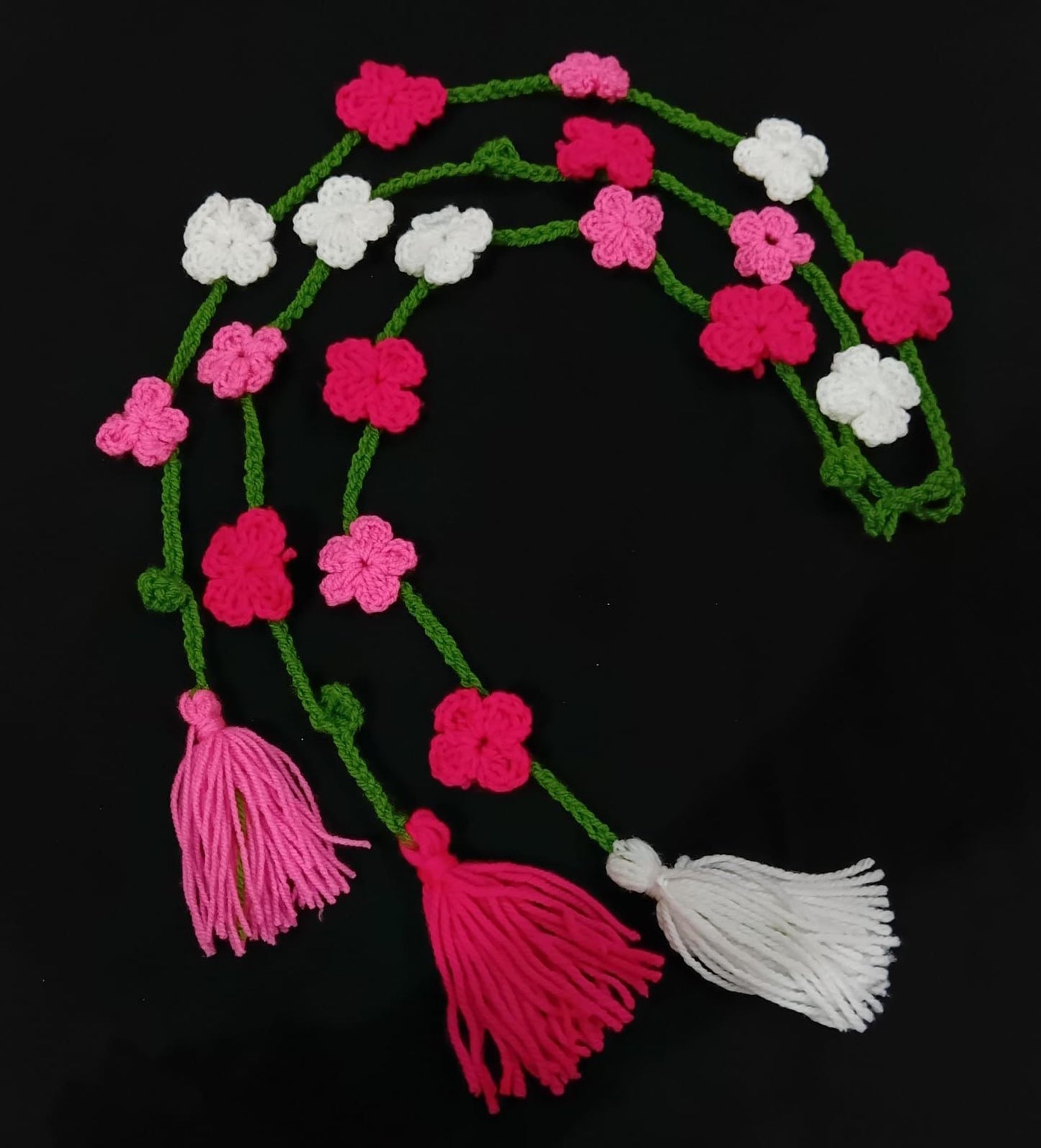 Pink White Floral Paranda