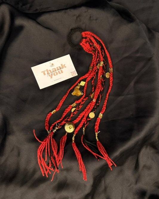 Classic Red Boho Braids