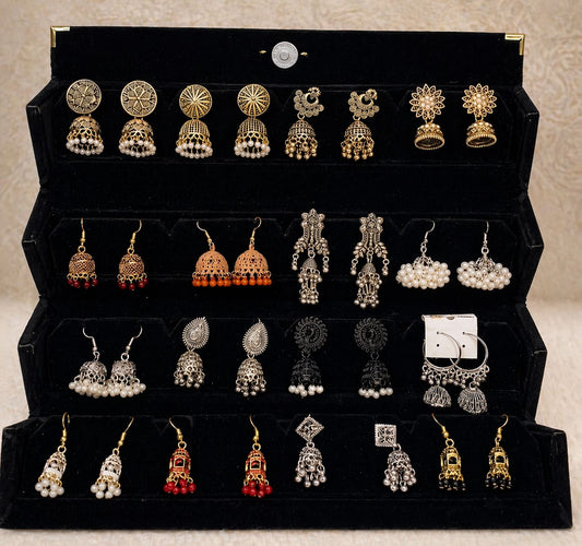 Velvet Jhumka Treasure Box