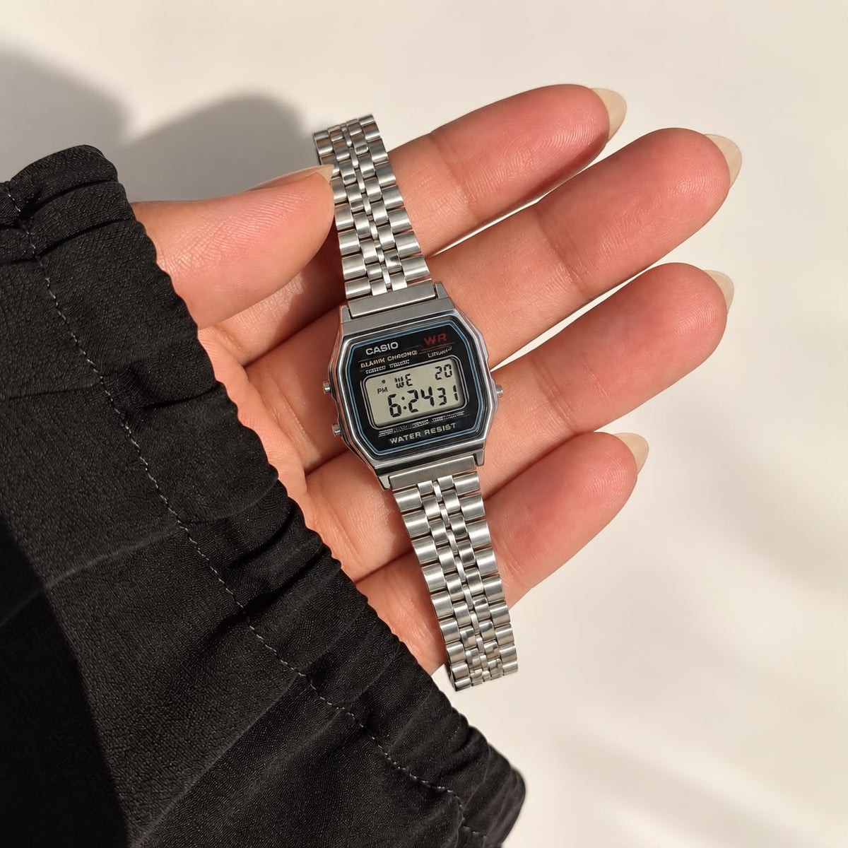 Classic Silver Digital Watch